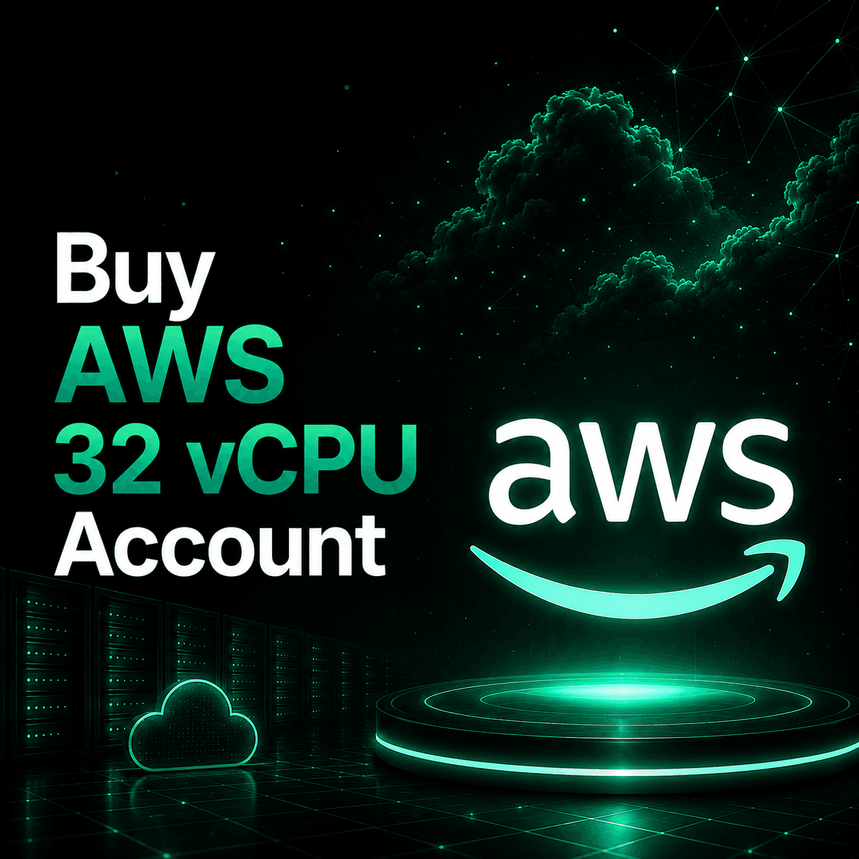 Buy AWS 32 vCPU Account illustration