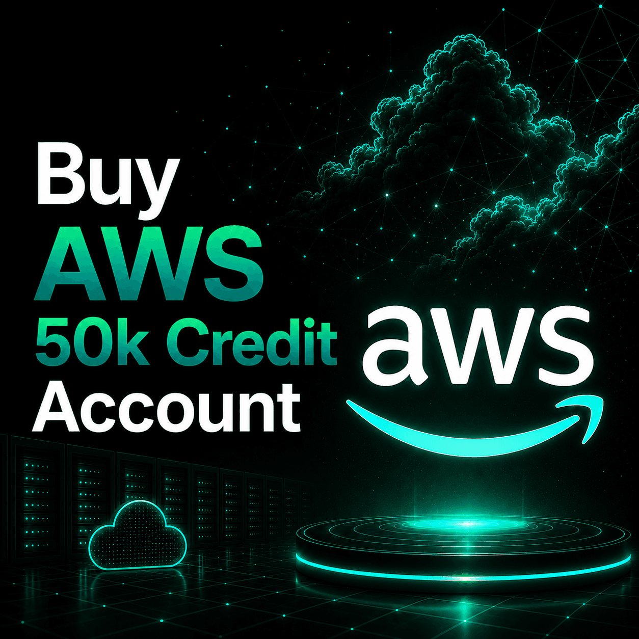 Buy AWS 50k Credit Account illustration