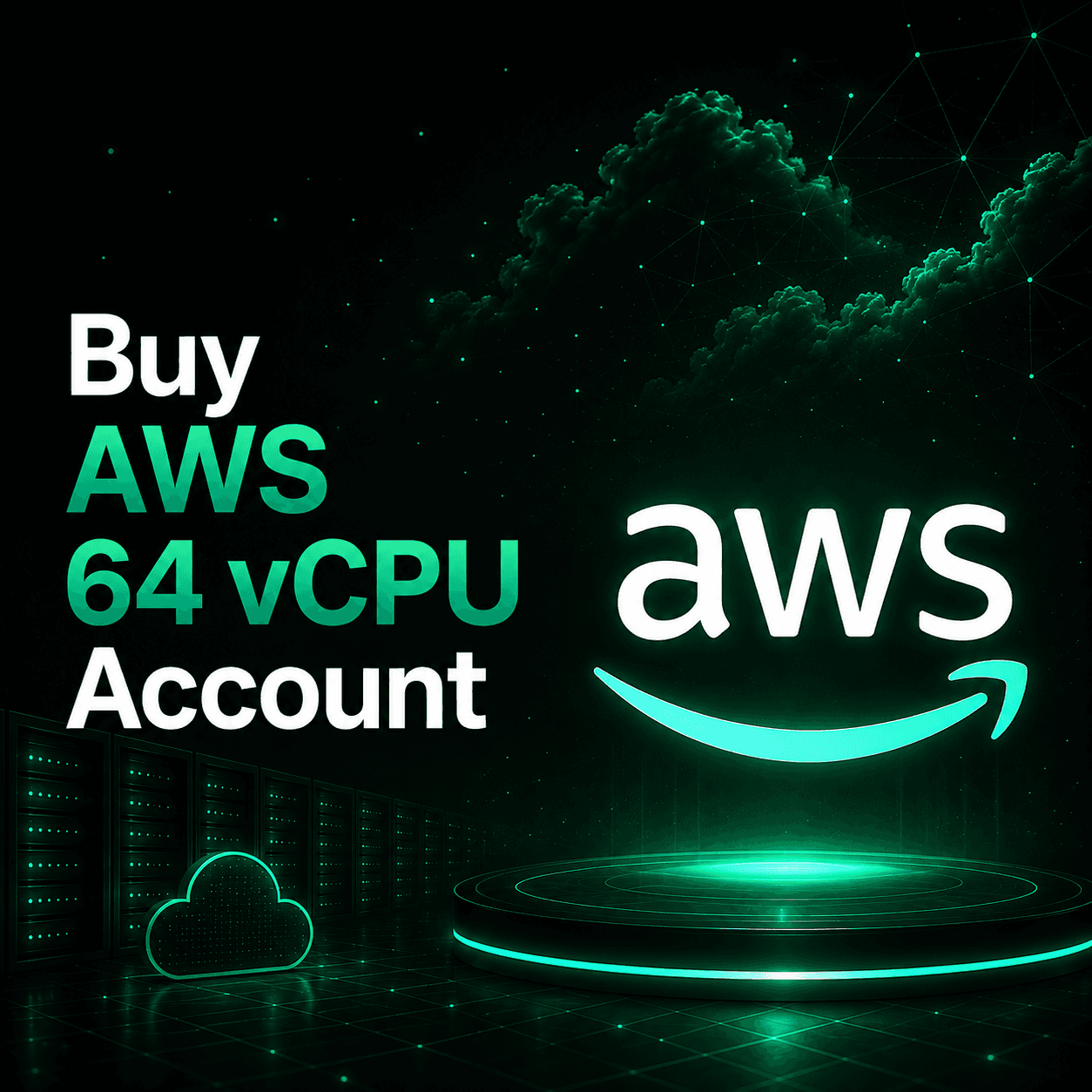 Buy AWS 64 vCPU Account illustration