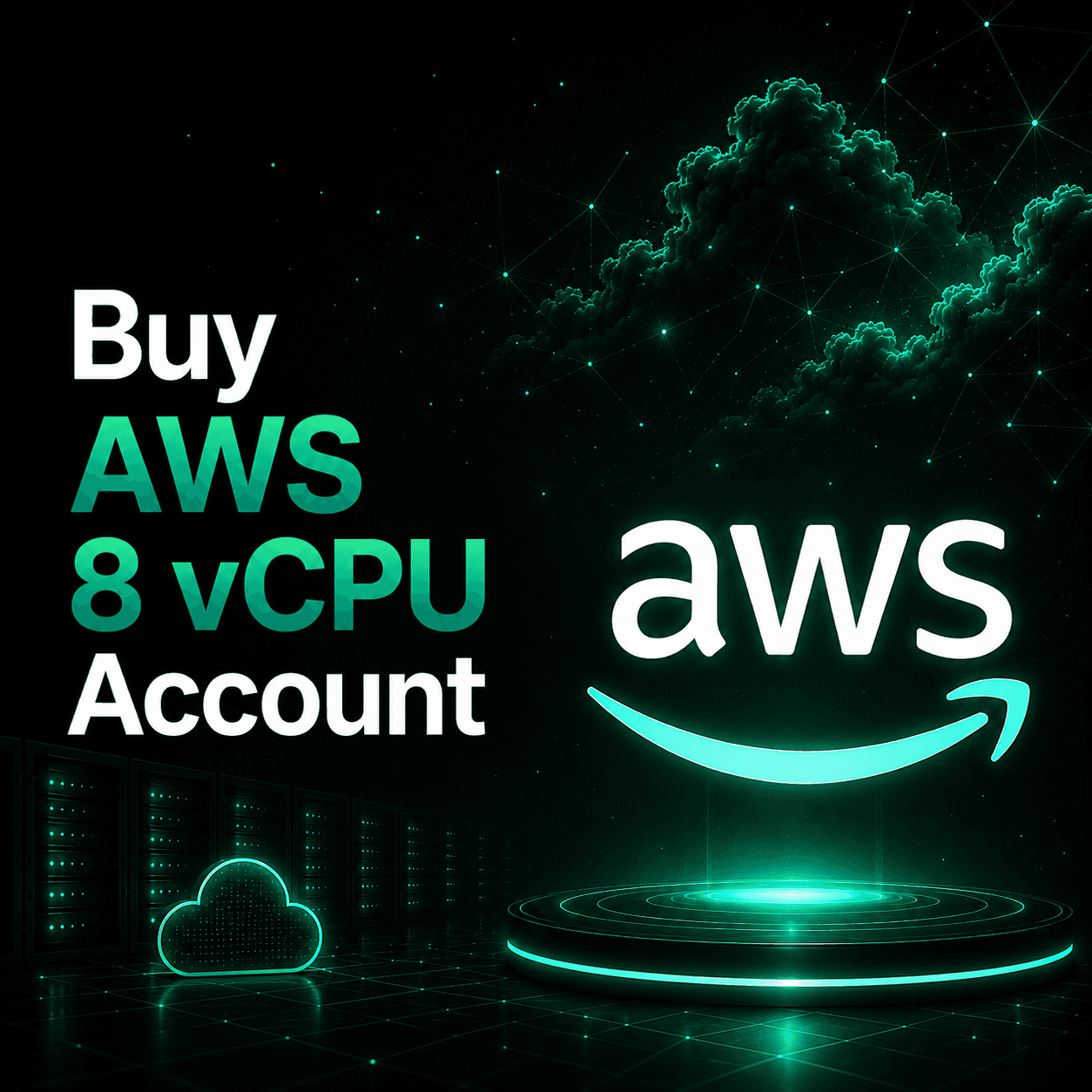 Buy AWS 8 vCPU Account illustration